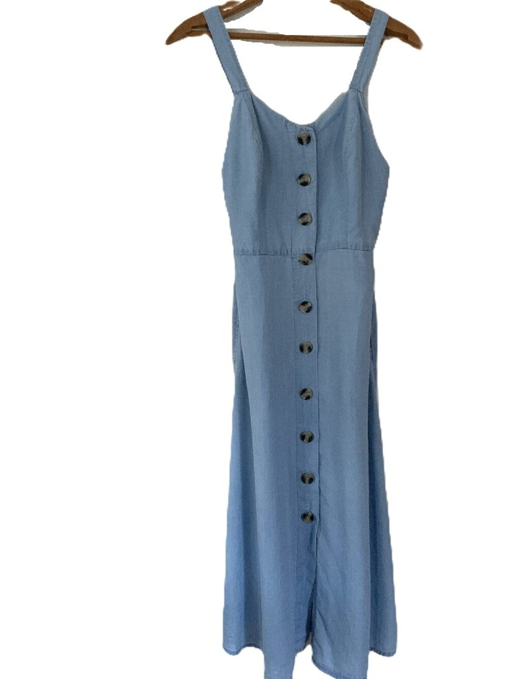 Japna Chambray Sleeveless Midi Dress – Size Small